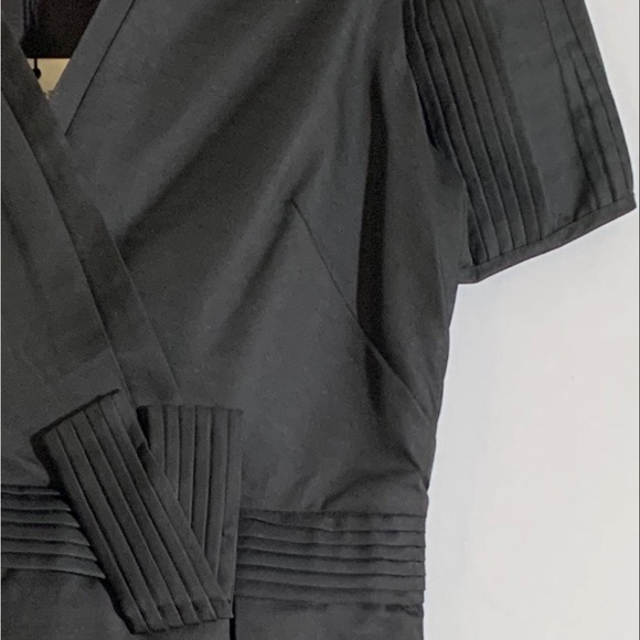 Max Studio Black Fit & Flare Mini Dress with V-Neck - Picture 4 of 9